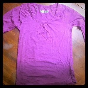 Long sleeve purple The North Face shirt